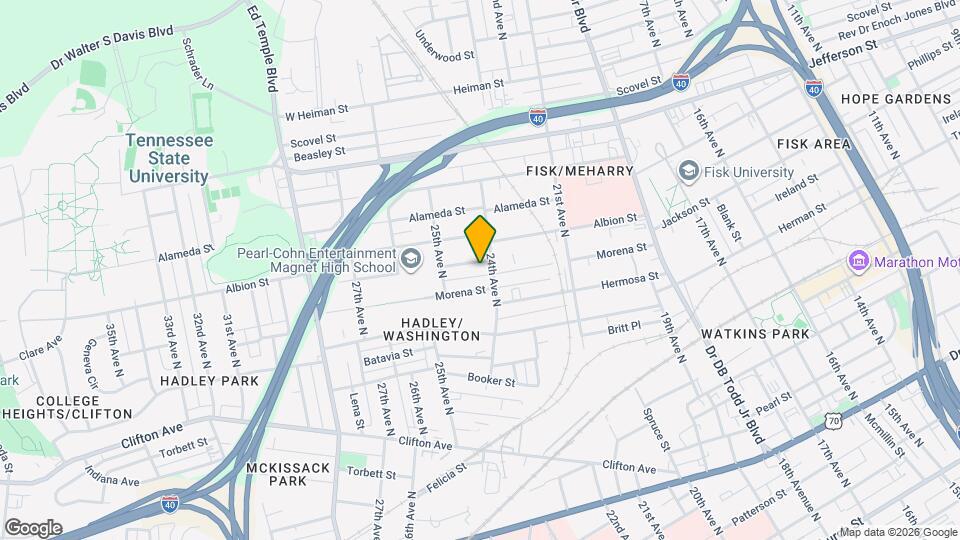 2405 Eden St Map and Location Details