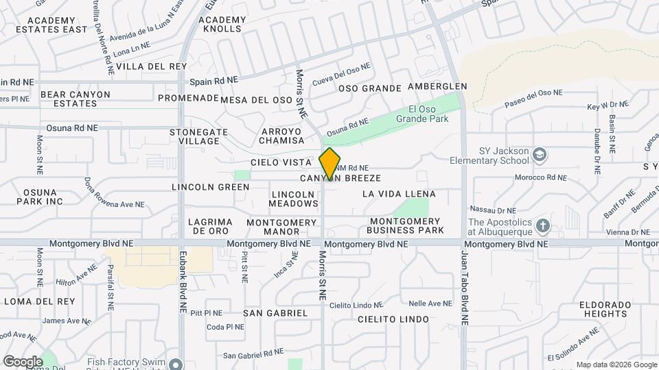 10316 Gutierrez Rd NE Map and Location Details