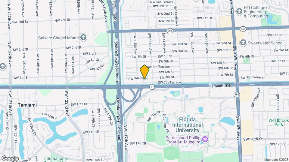 11437 SW 7th Terrace Map and Location Details