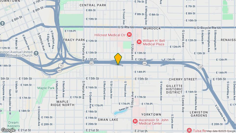 1602 E 14th St Map and Location Details