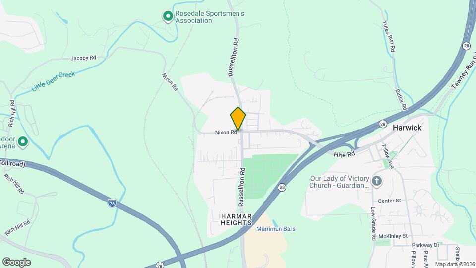 921 Russellton Rd Map and Location Details