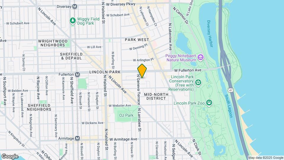 2329 N Geneva Terrace Map and Location Details