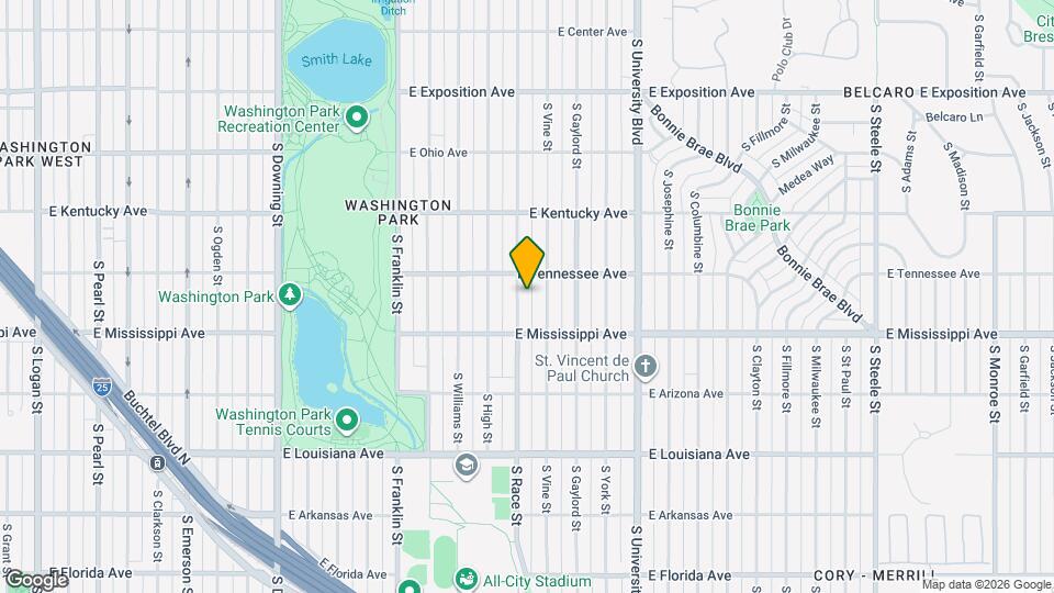 1036 S Race St Map and Location Details