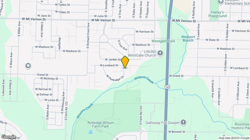 3814 W Parkridge Cir Mapa y Detalles de la Ubicación