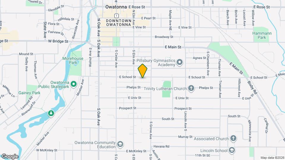 227 E School St Map and Location Details