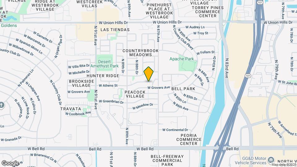 8741 W Athens St Mapa y Detalles de la Ubicación