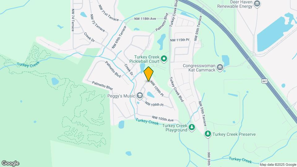 6521 NW 109th Pl Map and Location Details