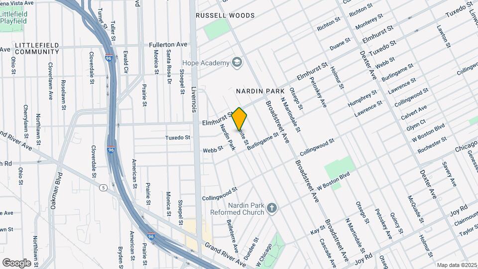 11673 Yosemite St Map and Location Details