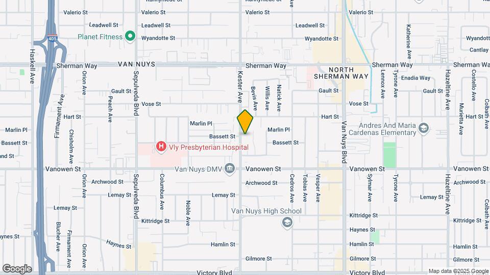 6910 Kester Ave Map and Location Details
