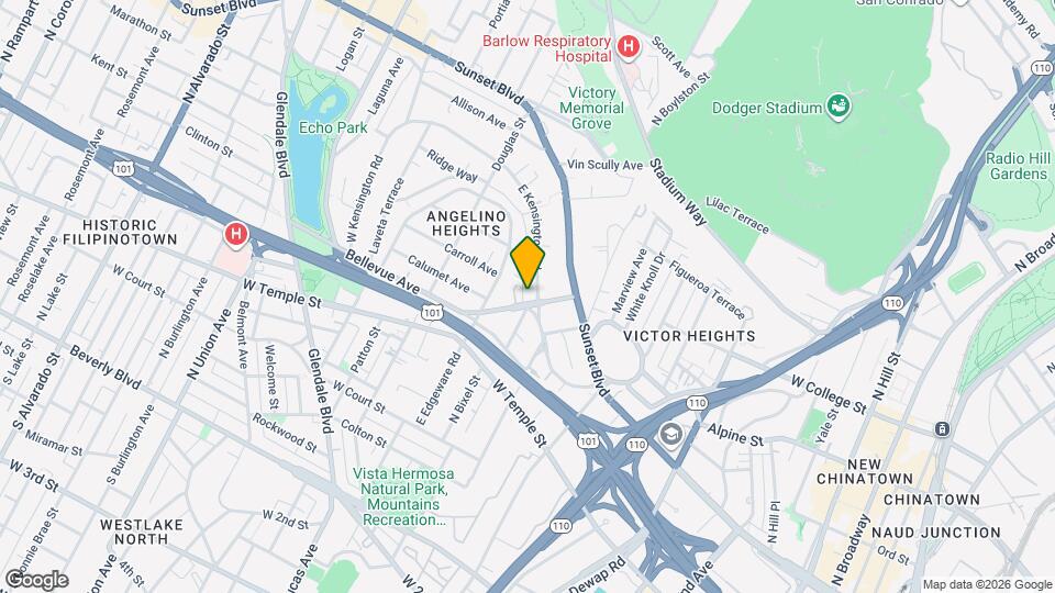 1247 1/2 W Bellevue Ave Map and Location Details