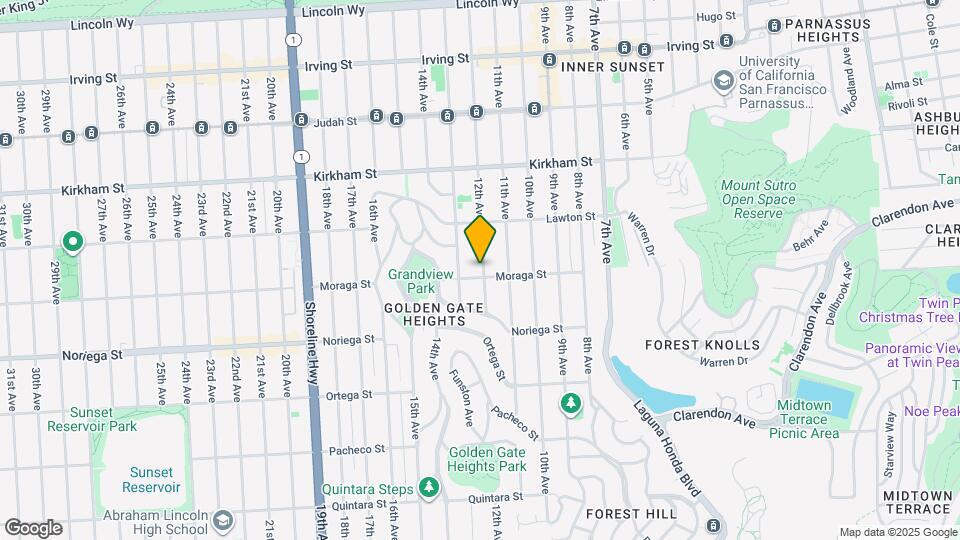 1695 12th Ave, Unit #2 Map and Location Details