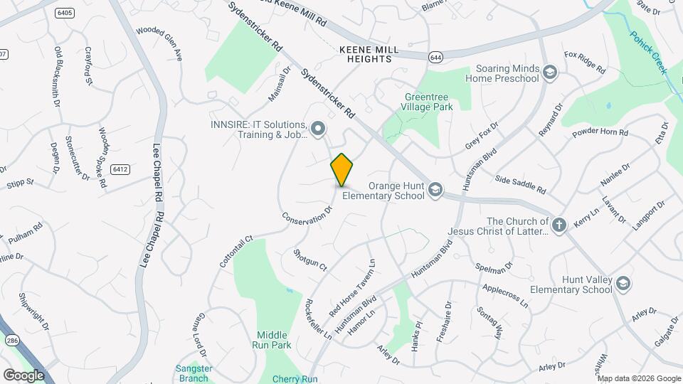 9125 Donna Dean Dr Map and Location Details