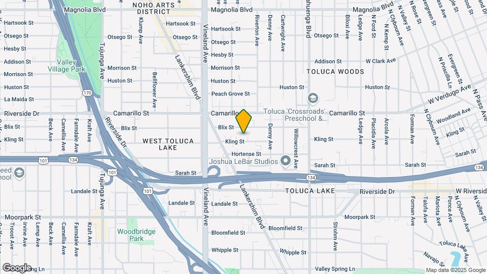 10839 Kling St, Unit #2 Mapa y Detalles de la Ubicación