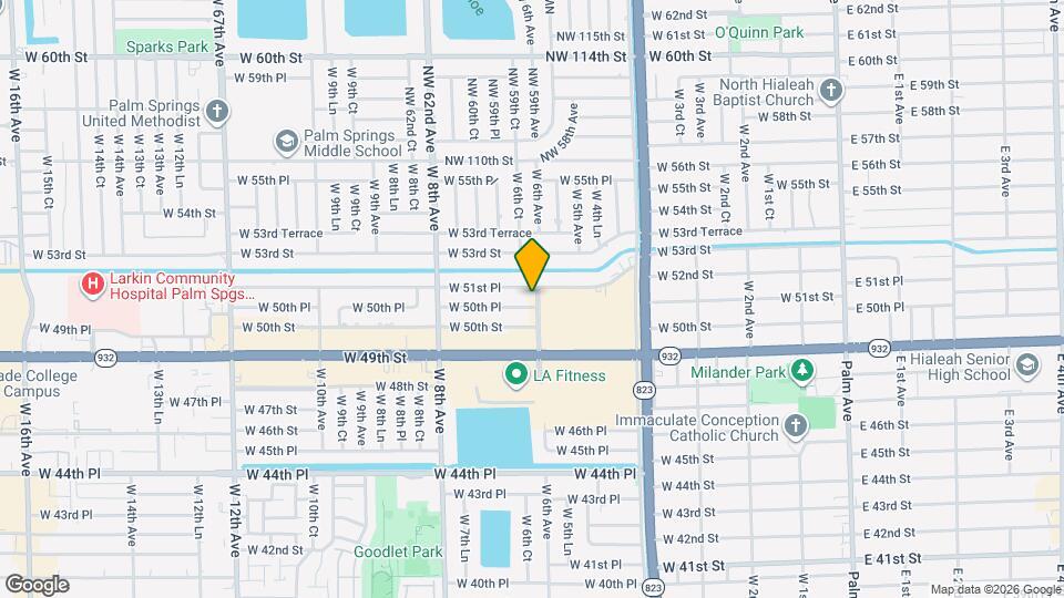 611 W 50th Pl Map and Location Details