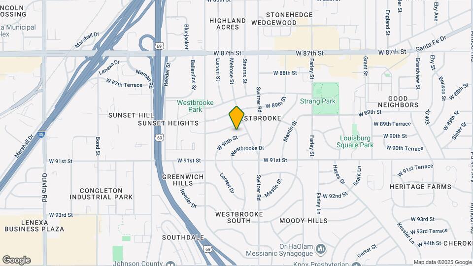 10510 W 90th St Map and Location Details