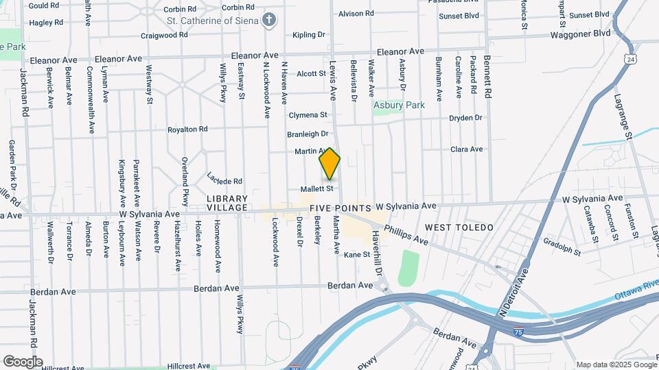 1016 Mallet St Map and Location Details