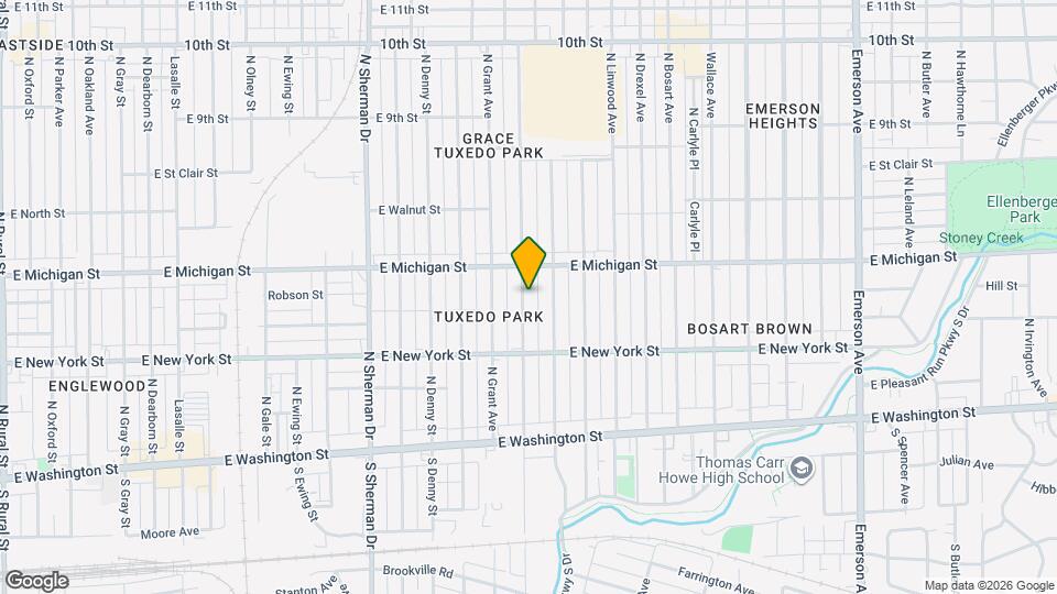 417 N Gladstone Ave Map and Location Details