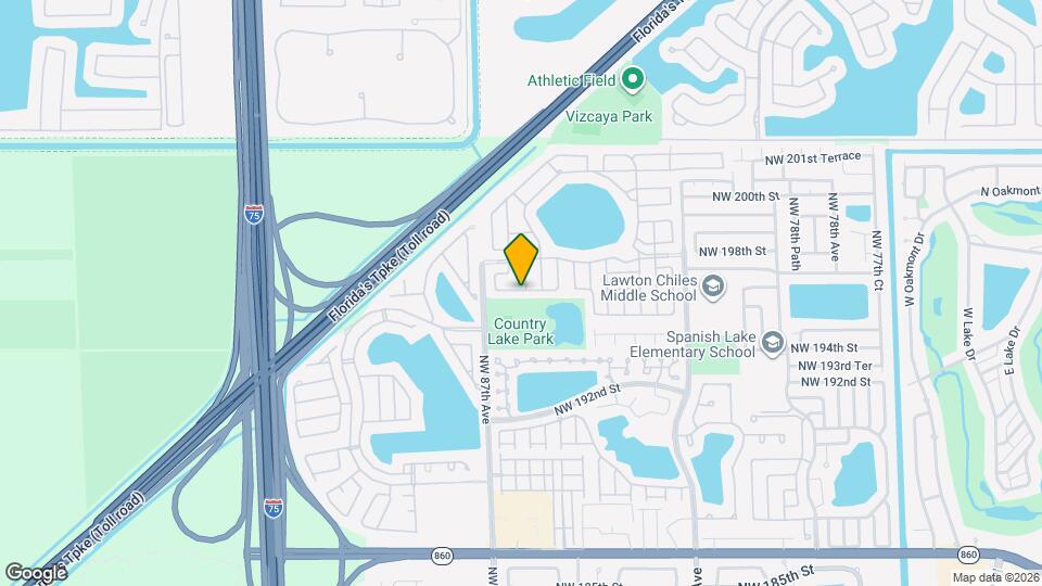 8546 NW 196th Terrace Map and Location Details