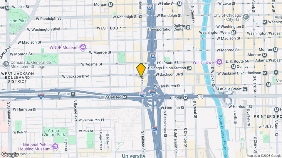 320 S Halsted St Map and Location Details