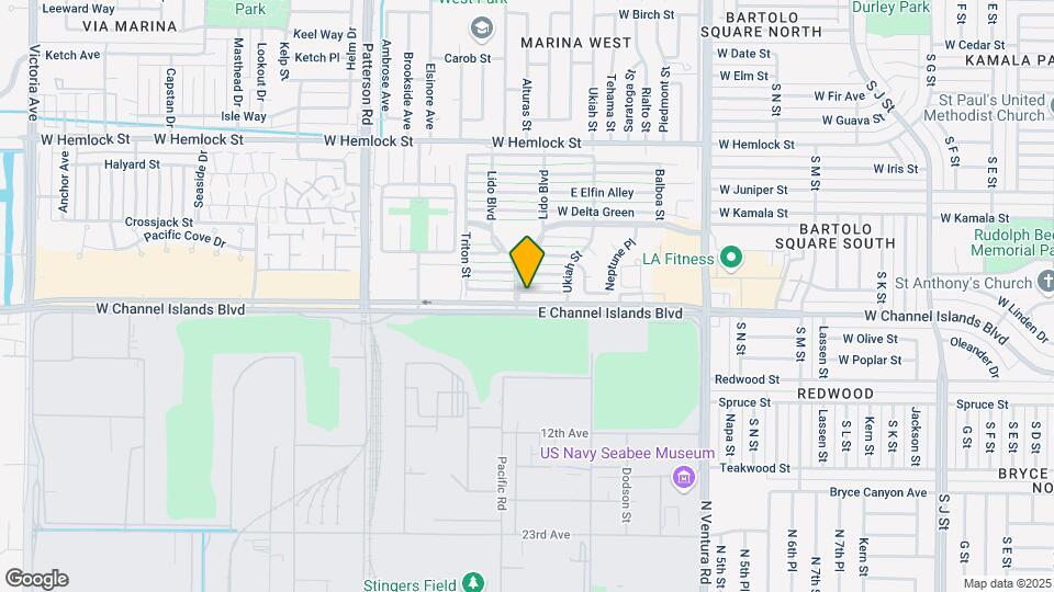109 E Channel Islands Blvd Map and Location Details