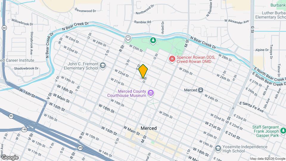 2205 O St Map and Location Details