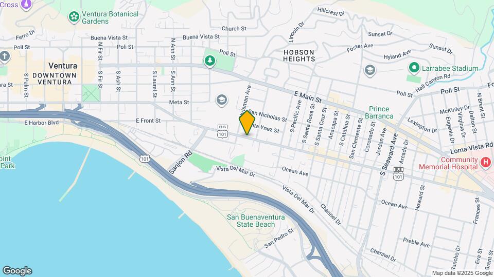 1568 E Thompson Blvd Map and Location Details