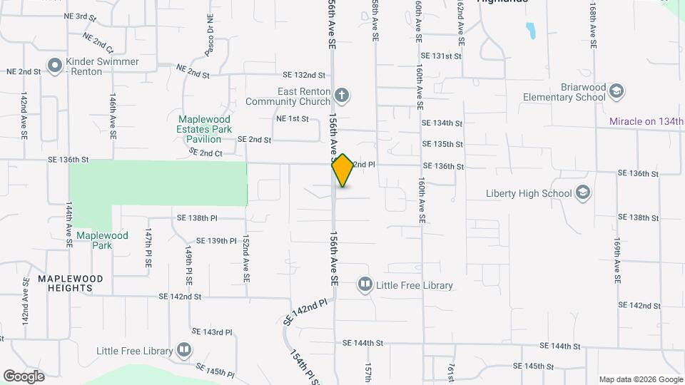 13710 156th Ave SE Mapa y Detalles de la Ubicación