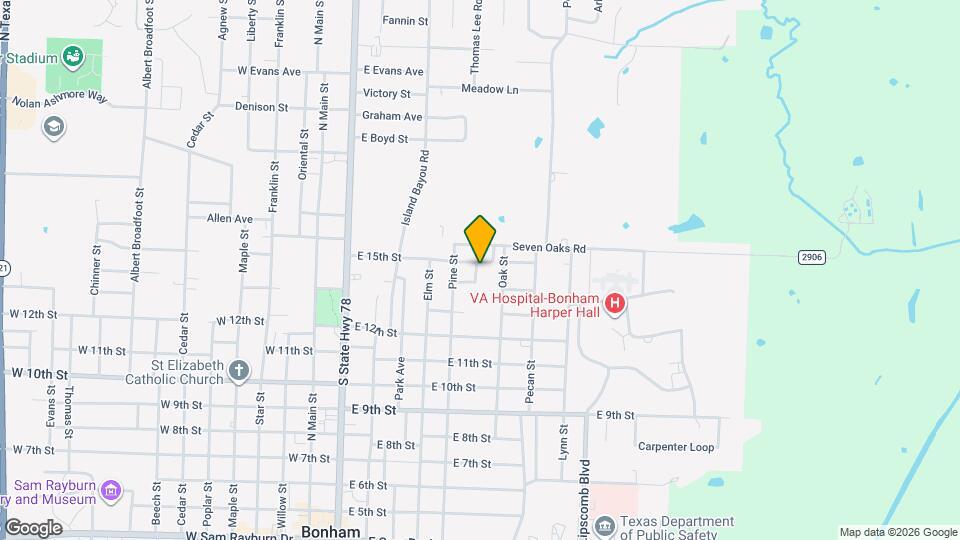 607 E 15th St Map and Location Details