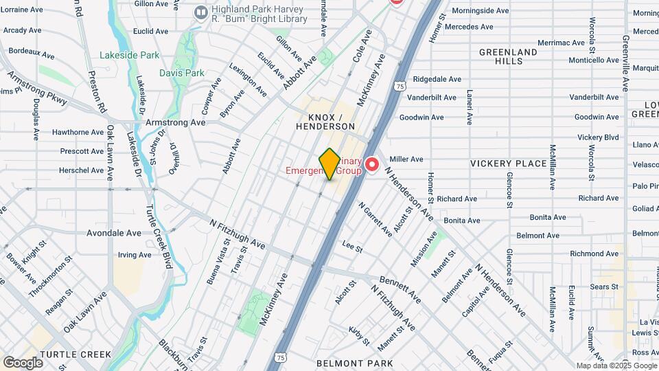 4412 McKinney Ave Map and Location Details