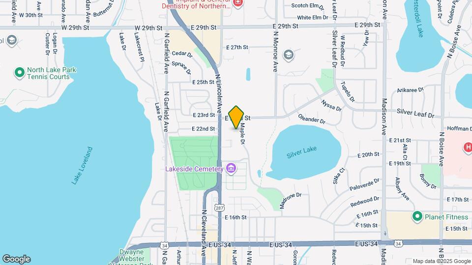 410 22nd Pl Map and Location Details