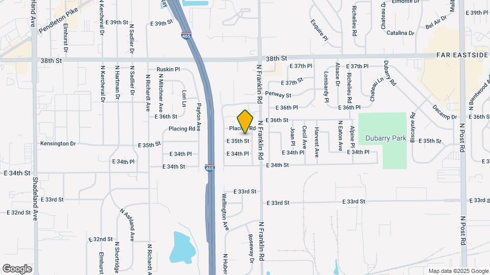 7926 E 35th St Map and Location Details