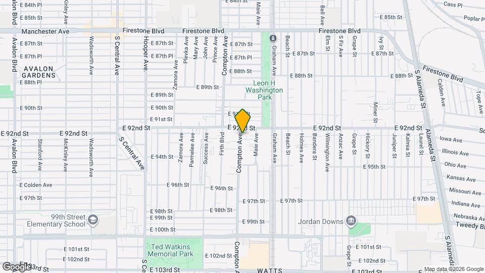 9220 Compton Ave Map and Location Details