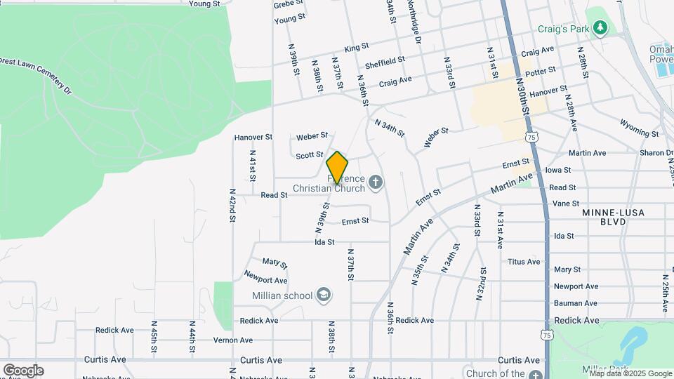 7157 N 39th St Map and Location Details