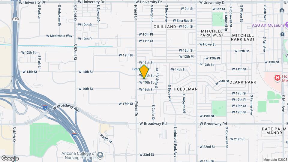 1348 W 15th St Map and Location Details