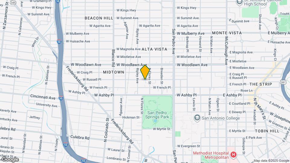 814 W Russell Pl, Unit 814A Map and Location Details