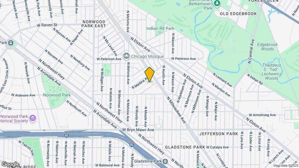 5848 N Moody Ave Map and Location Details