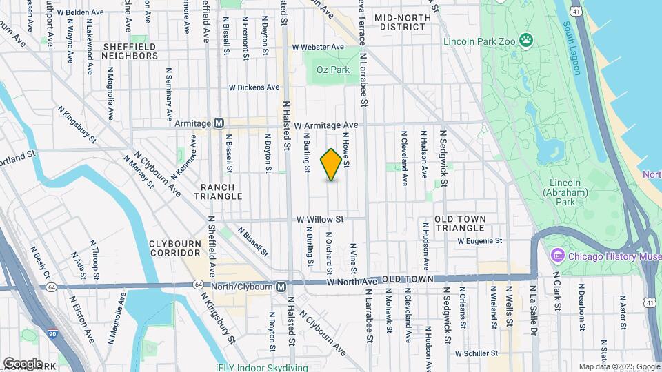 1853 Orchard St Map and Location Details