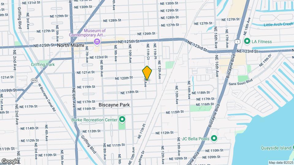 1105 NE 119th St Map and Location Details