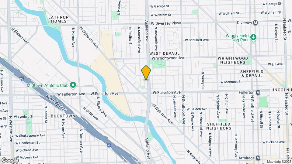 2438 N Ashland Ave Map and Location Details