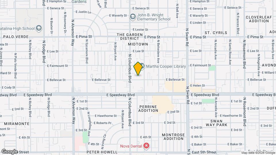 4333 E Bellevue St Map and Location Details