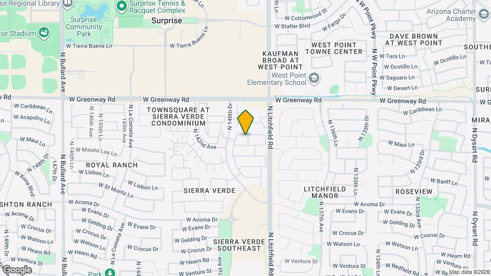 13961 W Maui Ln Map and Location Details