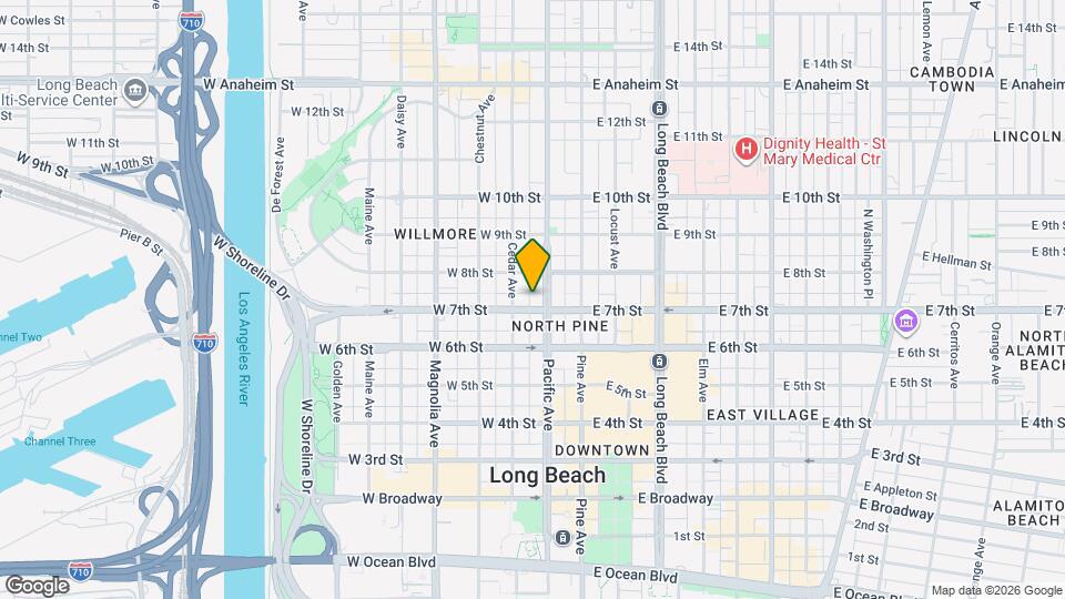 219 W 7th St Map and Location Details