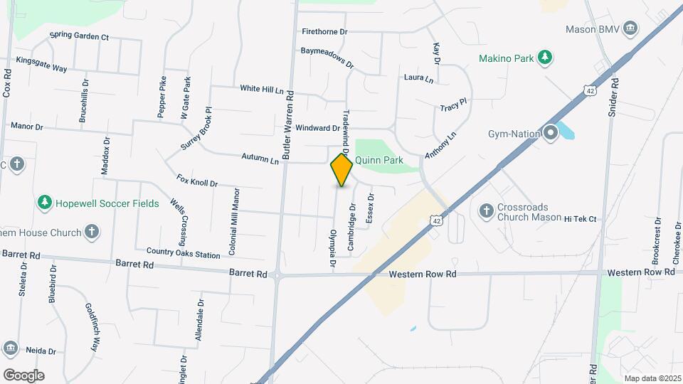 956 Olympia Dr Map and Location Details