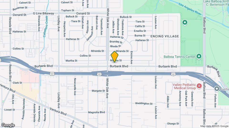 17629 Burbank Blvd Map and Location Details