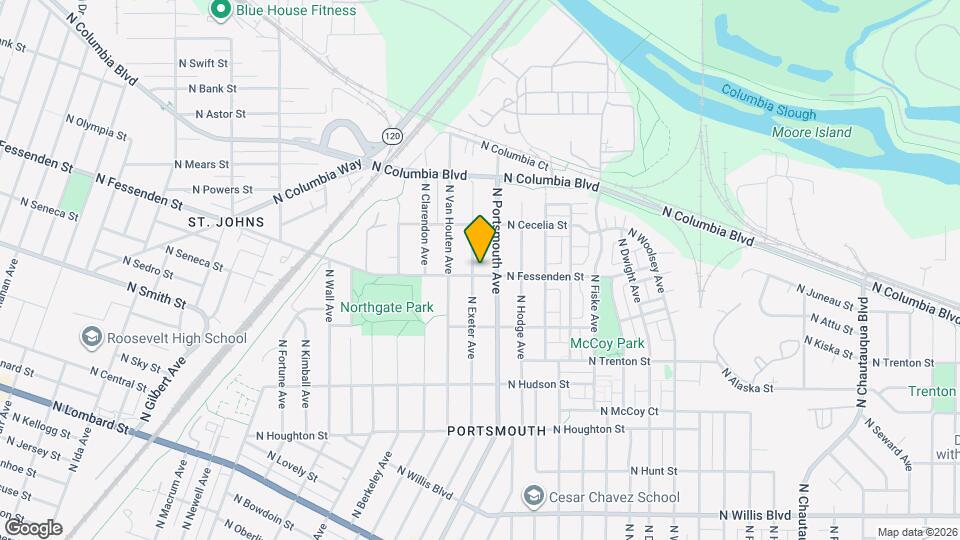 5325 N Fessenden St Map and Location Details