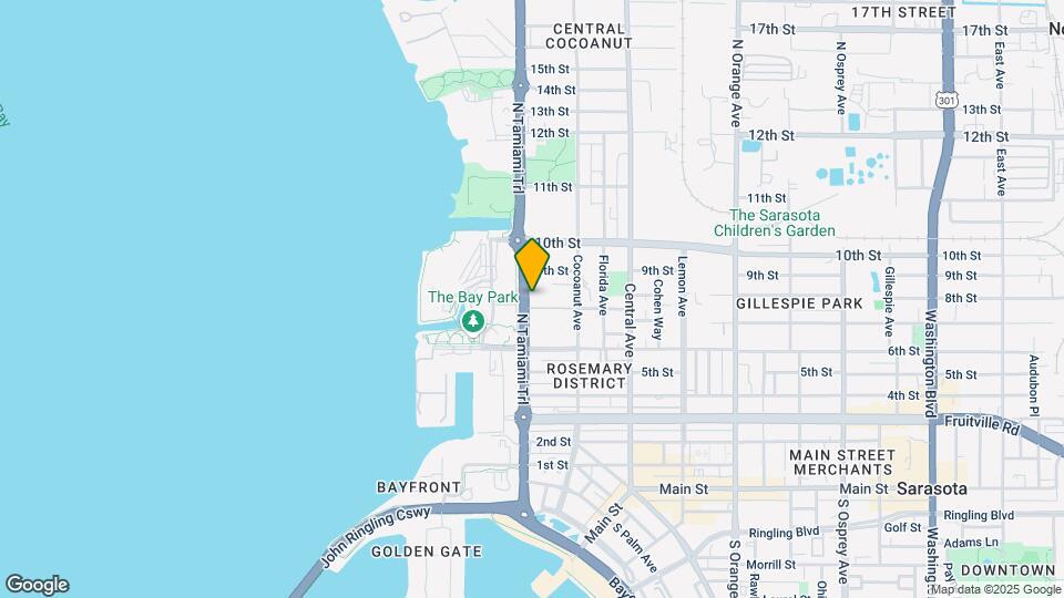 800 N Tamiami Trl, Unit 1001 Map and Location Details