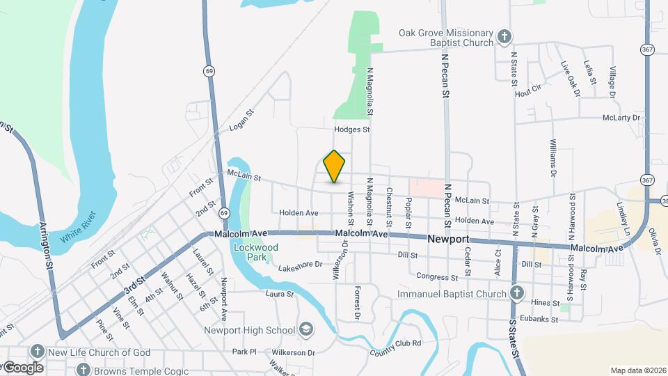 701 McLain St Map and Location Details