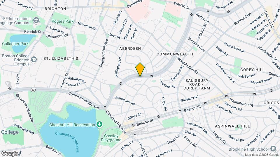 1726 Commonwealth Ave, Unit 6 Map and Location Details
