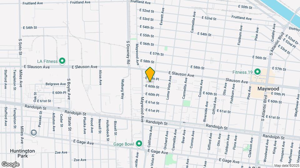 3523-3529 E 60th St Map and Location Details