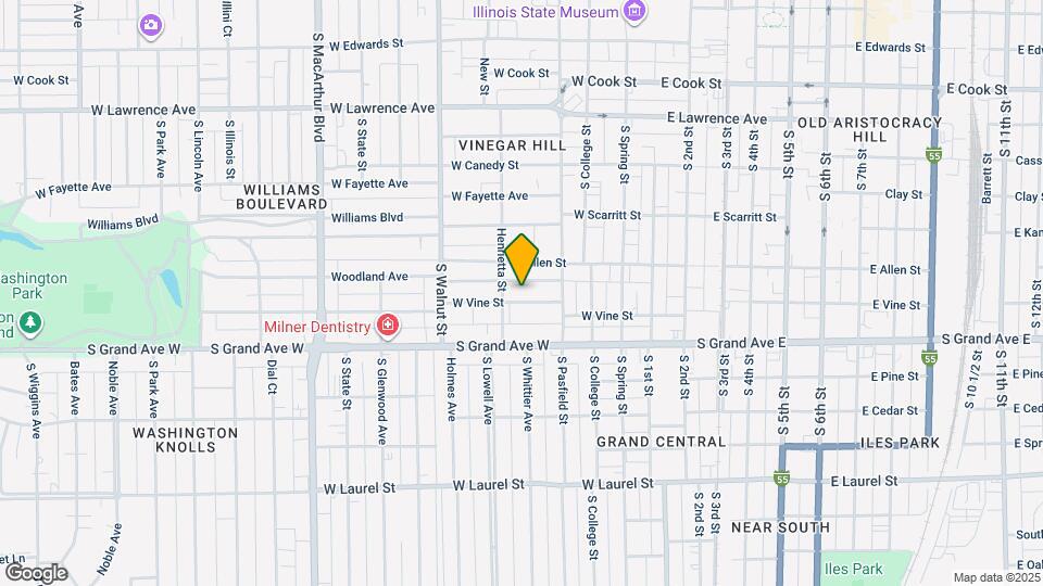 439 W Vine St Map and Location Details